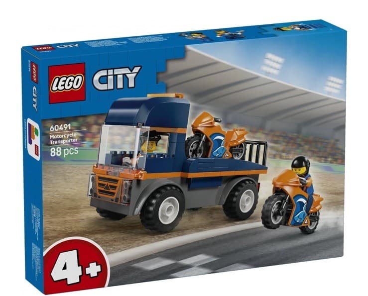 LEGO City 60491 Motorcycle Transporter