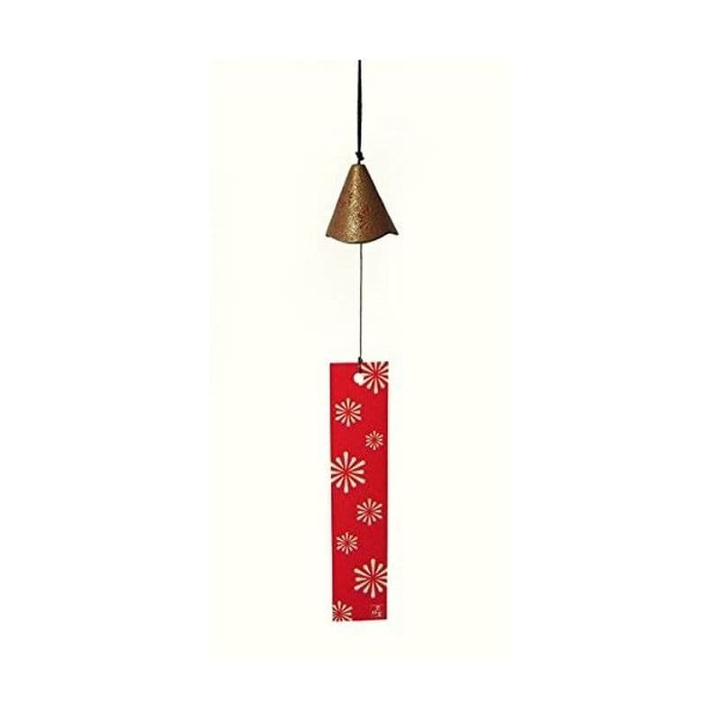 [Fujita Vase] Nambu Tekki Wind Chimes Bell HANABI Gold Red Itchudo view 2