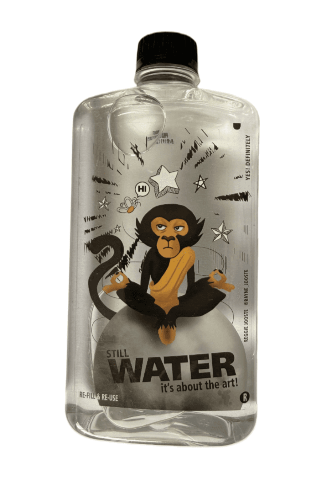 Yes! Definitely Water in 100% recycled BPA free plastic bottle 500ml
