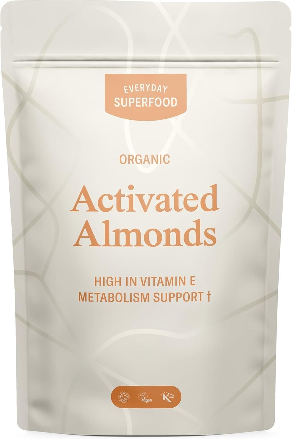 Everyday Superfood Organic Activated Almonds 190g| Unsalted and Unroasted Sprou
