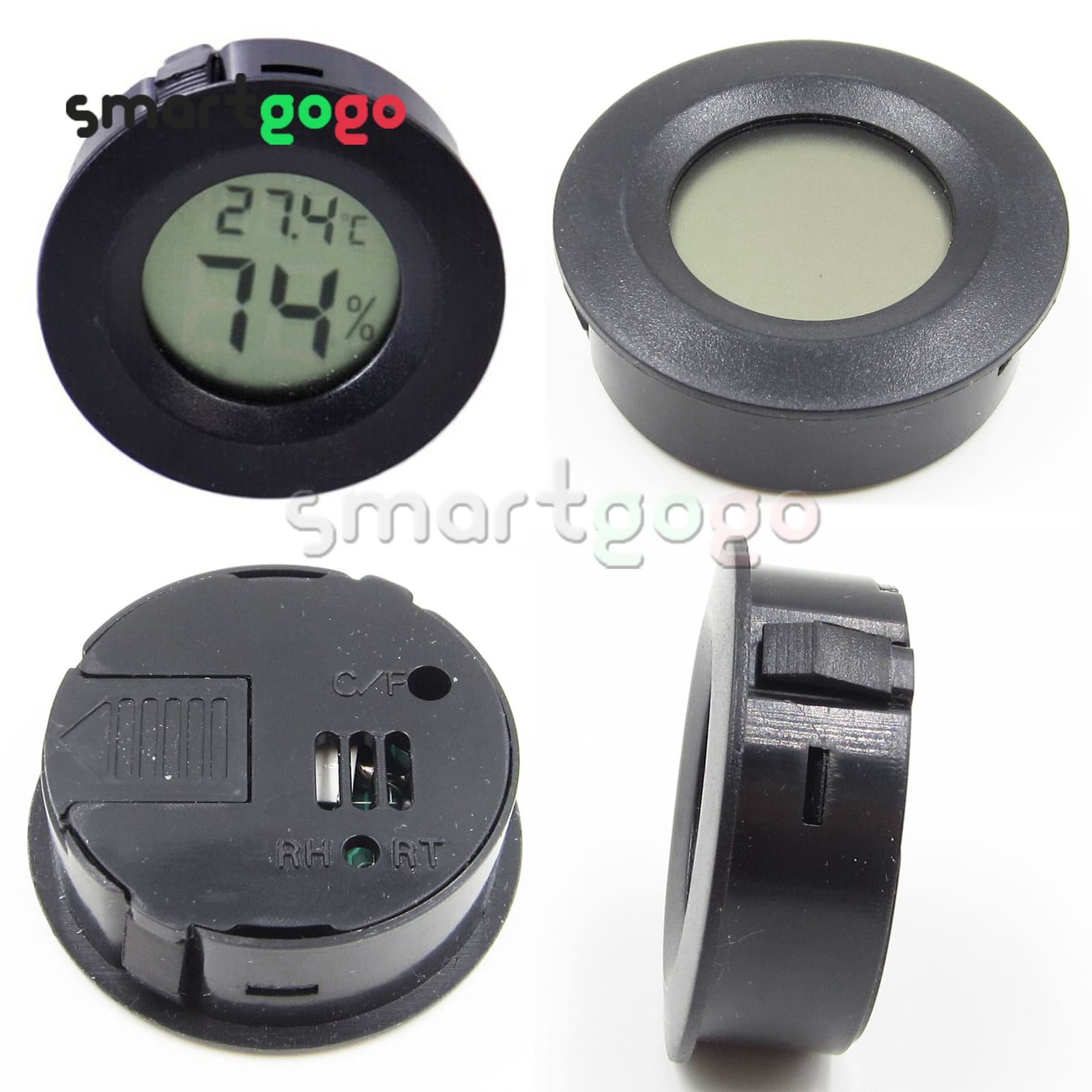 Digital LCD Kitchen Freezer Refrigerator Electronic Thermometer humidity