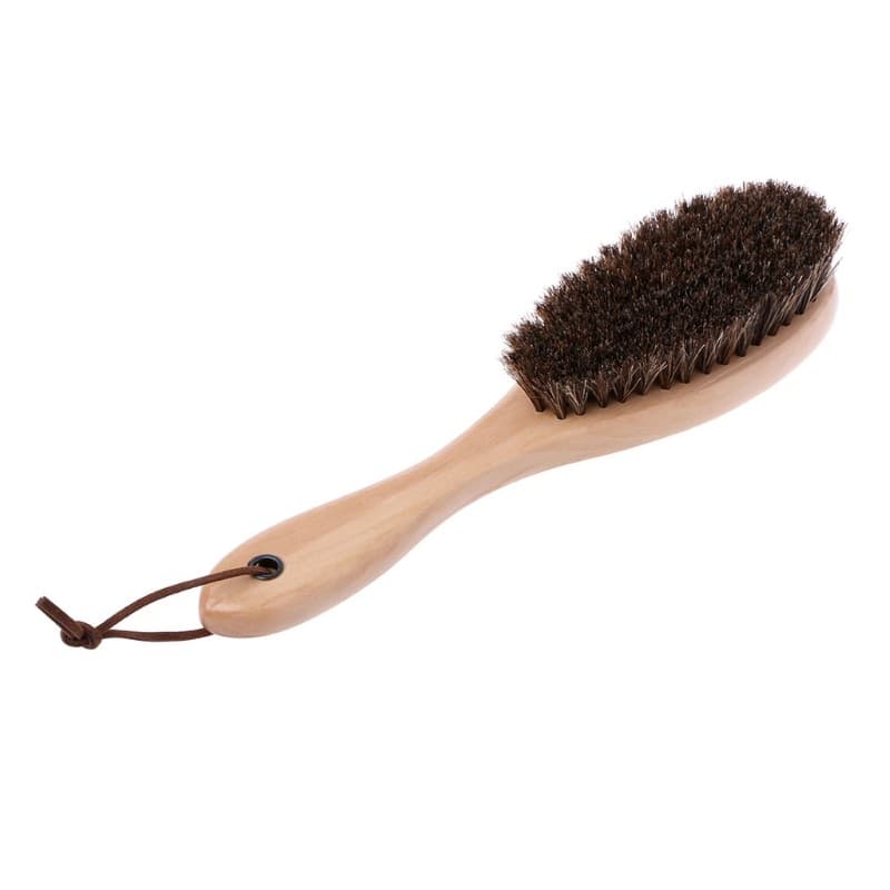 Genuine Horsehair Brush Boot Shoe Shine Cleaner Polish Overcoat Won`t Damage