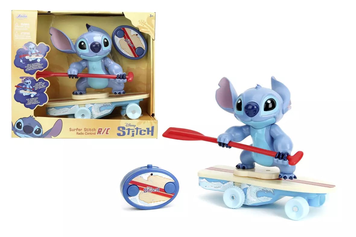 4006333099854 Jada Rc Stitch Serfujący Stitch| 25cm Simba Toys