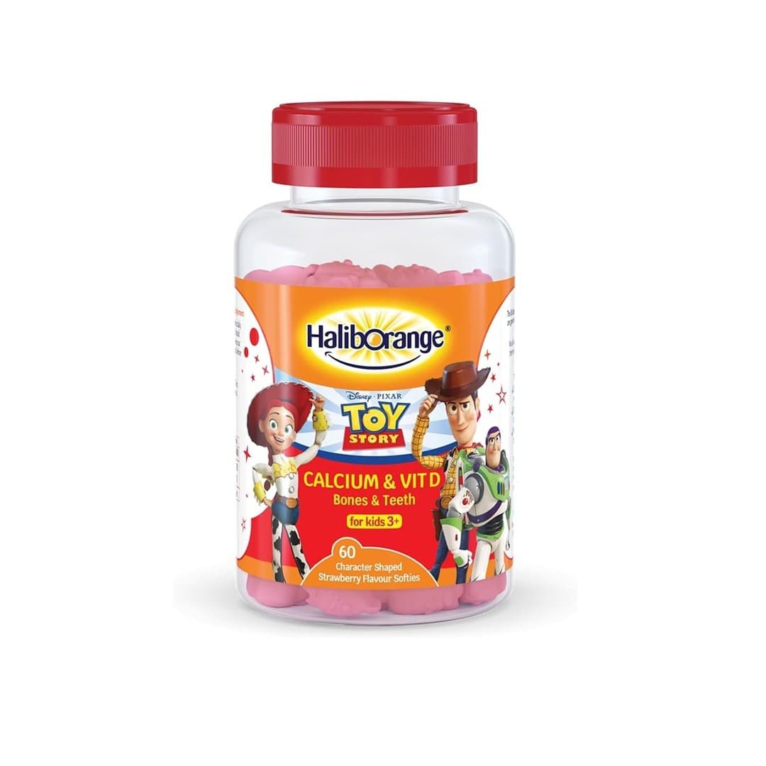 Haliborange Disney Pixar Toy Story Calcium et Vitamin D Softies for Kids 3+| 60