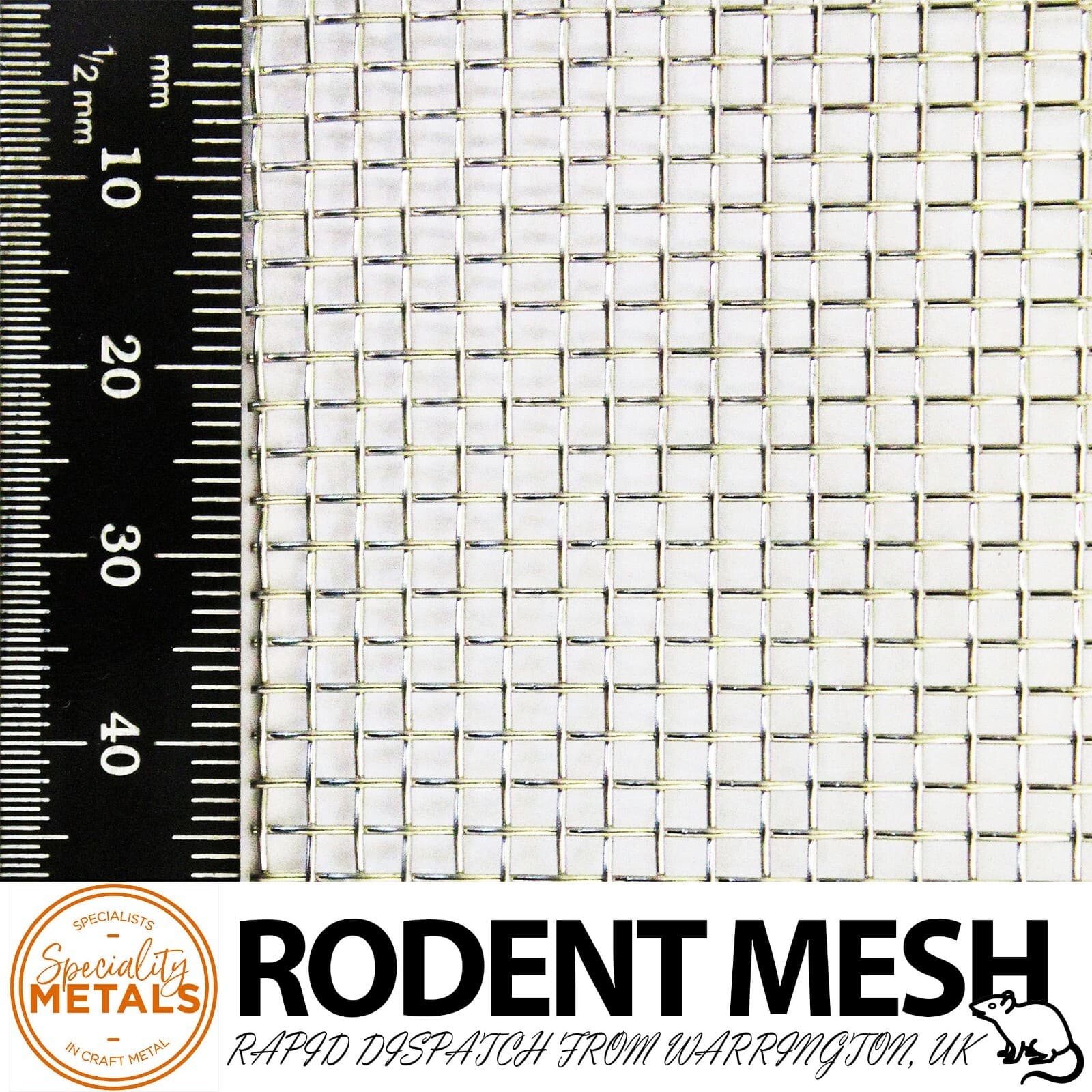 Strong Stainless Steel Rodent-Proof Airbrick Vent Soffit Mesh Roll | 1.56mm Hole