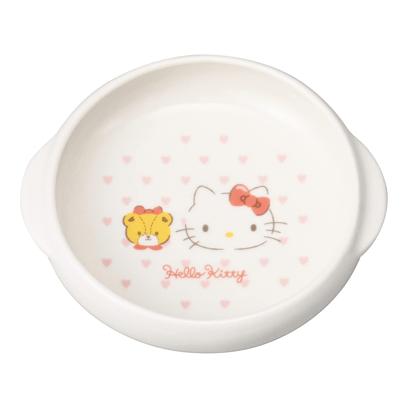 Kanesho Toki Hello Kitty Easy-Scoop Dish| Universal Plate For Kids| Dishwasher A