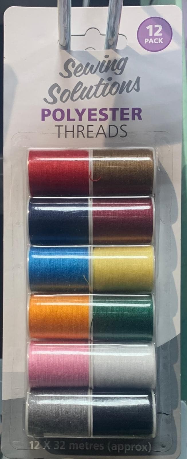 Polyester Threads sewing 12 X Polyester Thread Assorted colour Spools Tailoring