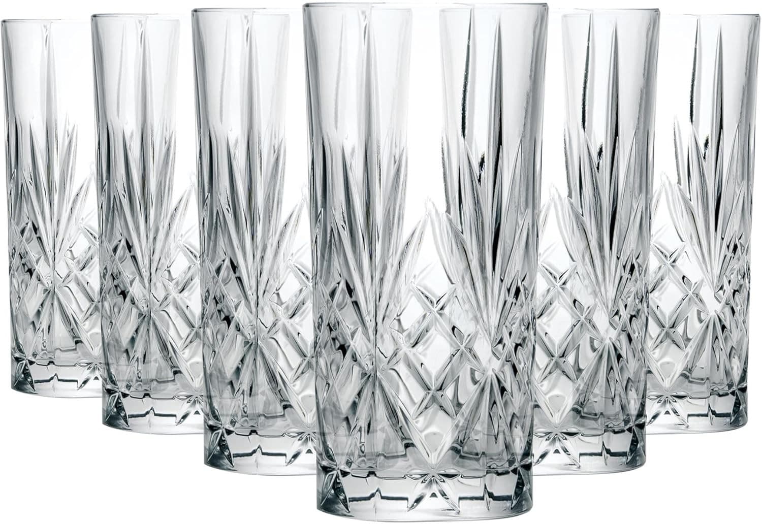 RCR Crystal Melodia Highball Glasses| Set of 6-360ml