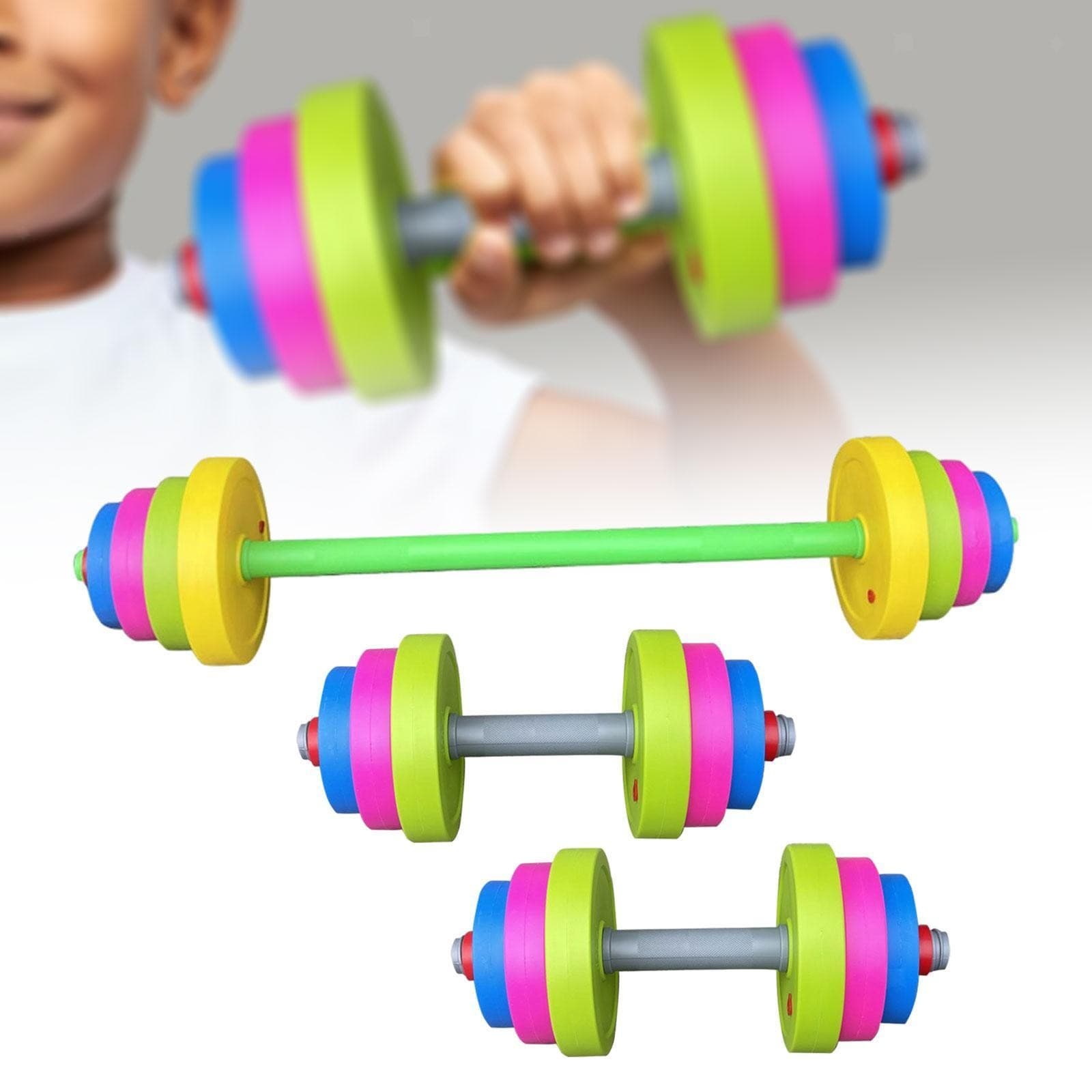 3x Kids Dumbbells Set Gym Weights for Ages 4-7 Years Old Fitness Equipment