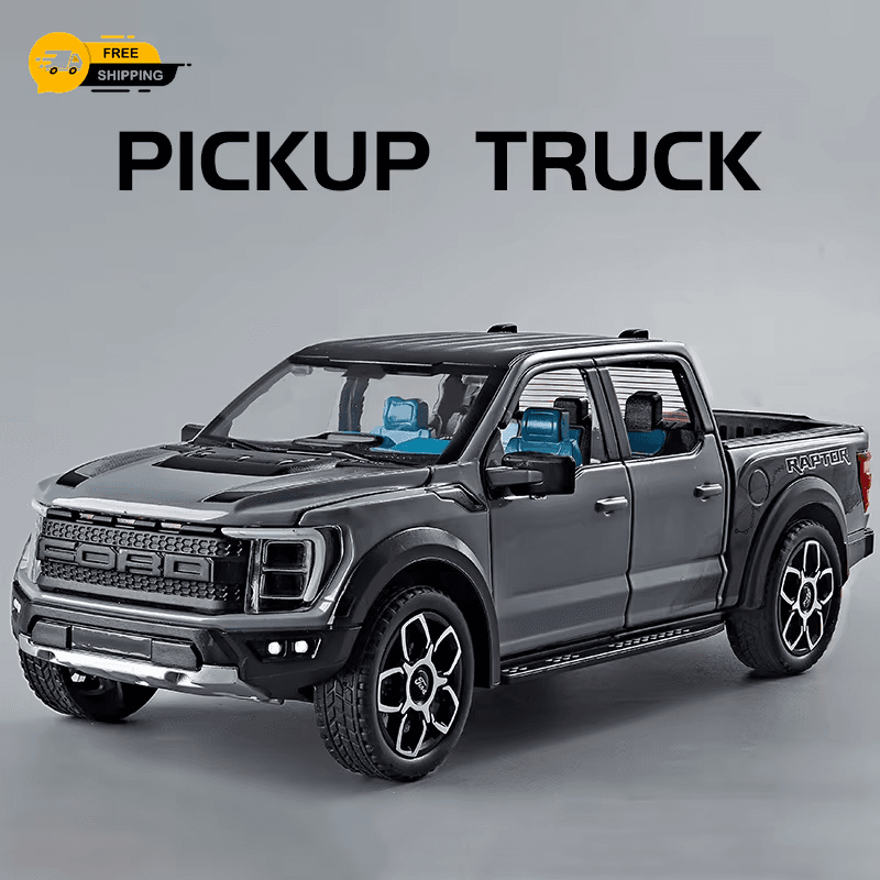 1:20 Ford Raptor F150 Pickup Alloy Truck Car Model Diecast Metal Off-Road Vehicl