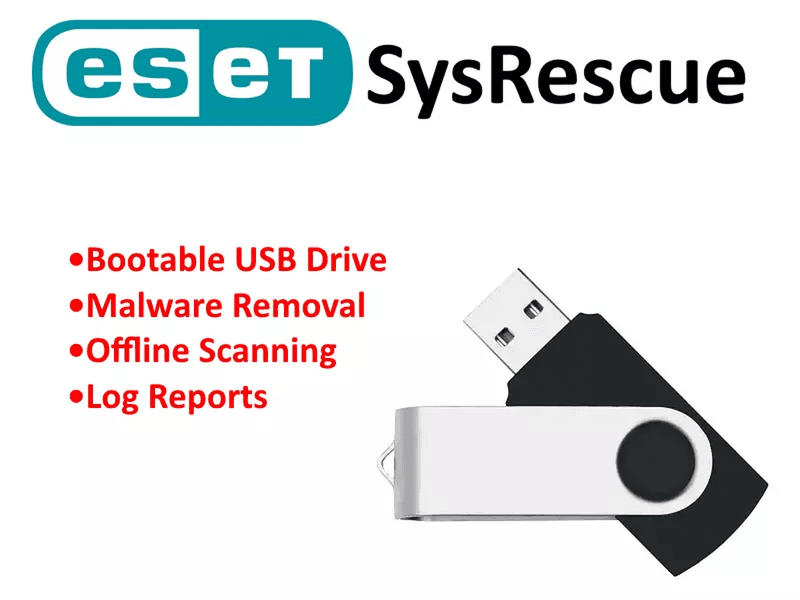ESET Sysrescue: Malware/Virus Removal and System Recovery Software Bootable USB view 2