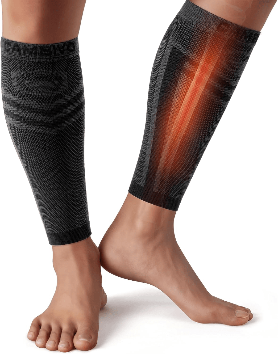 Calf Compression Sleeves Men and Women - Footless Leg Socks for Shin Splints| Ca