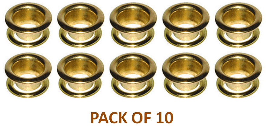 W4 Camping Tent Awning PACK OF 10 Brass Eyelets 1/2\" 37652