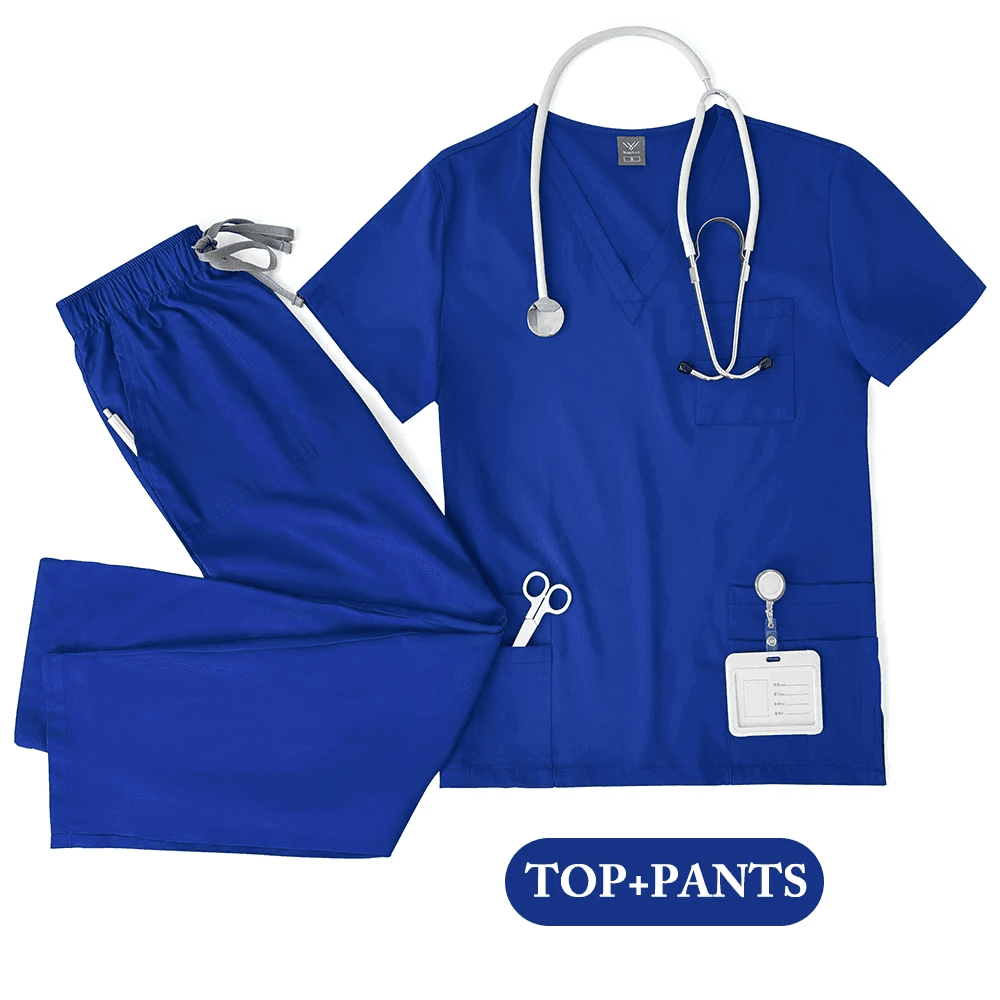 Unisex Medical Uniforms Men Women Nursing Clothes Lab Beauty Costume Nurse Scrub