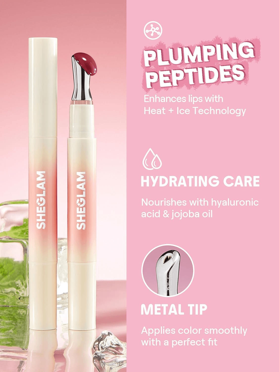 Hydrating Lip Gloss Cruelty-Free Plumping Peptides-Toffee Kiss view 2