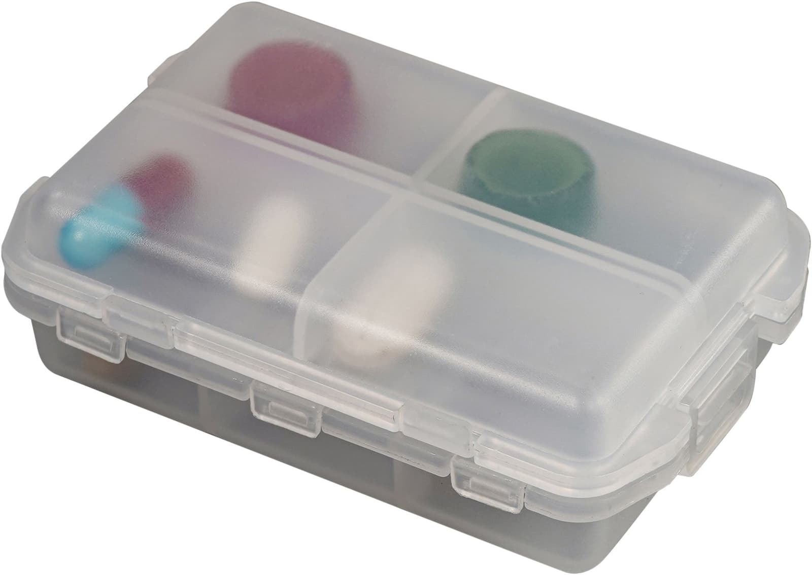 10 Compartment Travel Pill / Medication Box