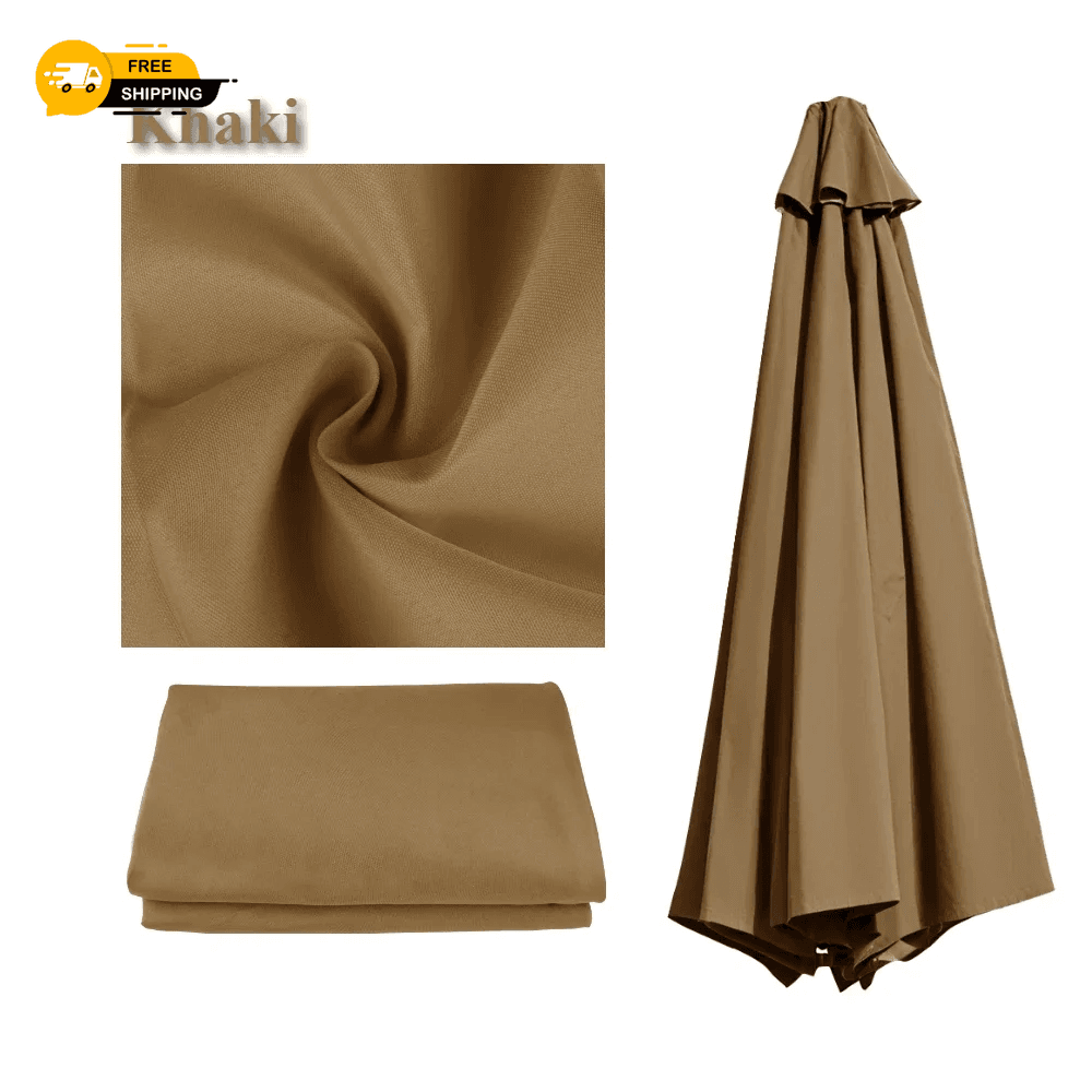 Patio Umbrella Replacement Canopy Cover UV Resistant Garden Parasol