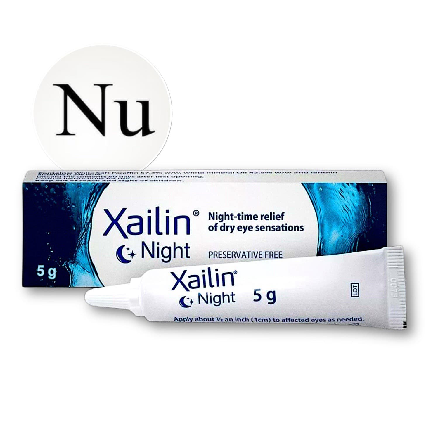 Xailin Night Eye Ointment 5g – Soothing Dry Eye Relief and Overnight Hydration UK