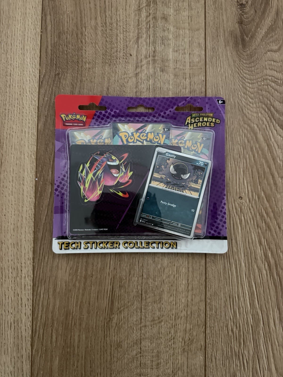 Pokémon TCG Ascending Heroes Triple Blister Pack - Gastly - Brand New and Sealed