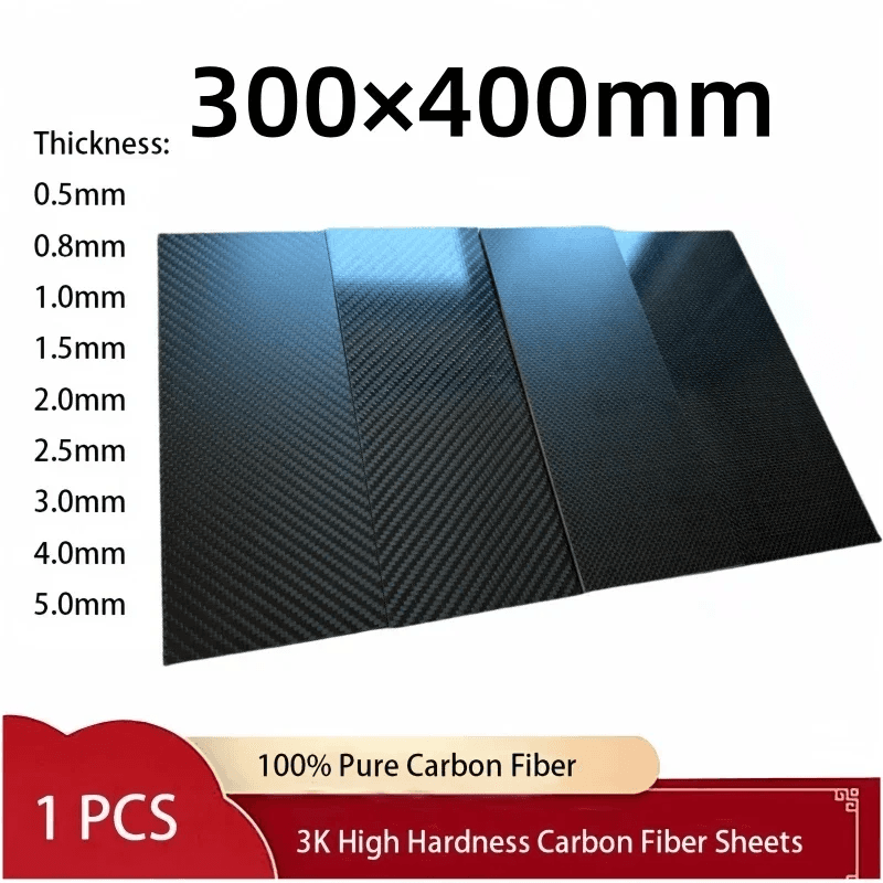 300X400Mm Full 3K Carbon Fiber Plate Sheet High Strength Carbon Board Panel Thic