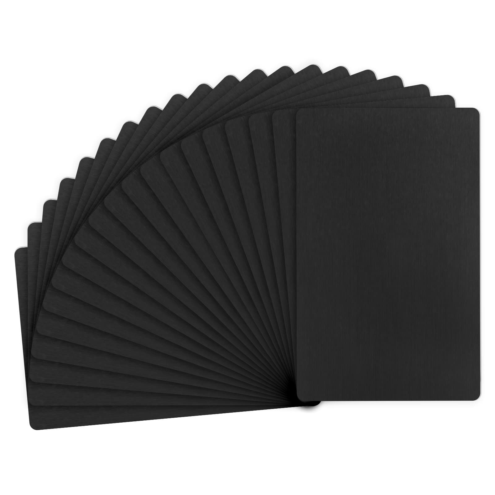 20-Pack Anodized Aluminium Laser Engraved Metal Plate 3x2x0.04\"