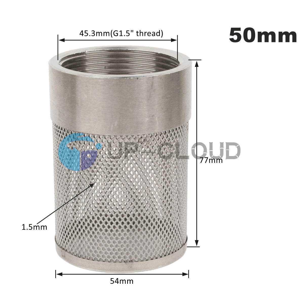 Full Body 304 Stainless Steel Water Tank Filter Garden Irrigation Water Pump Fil