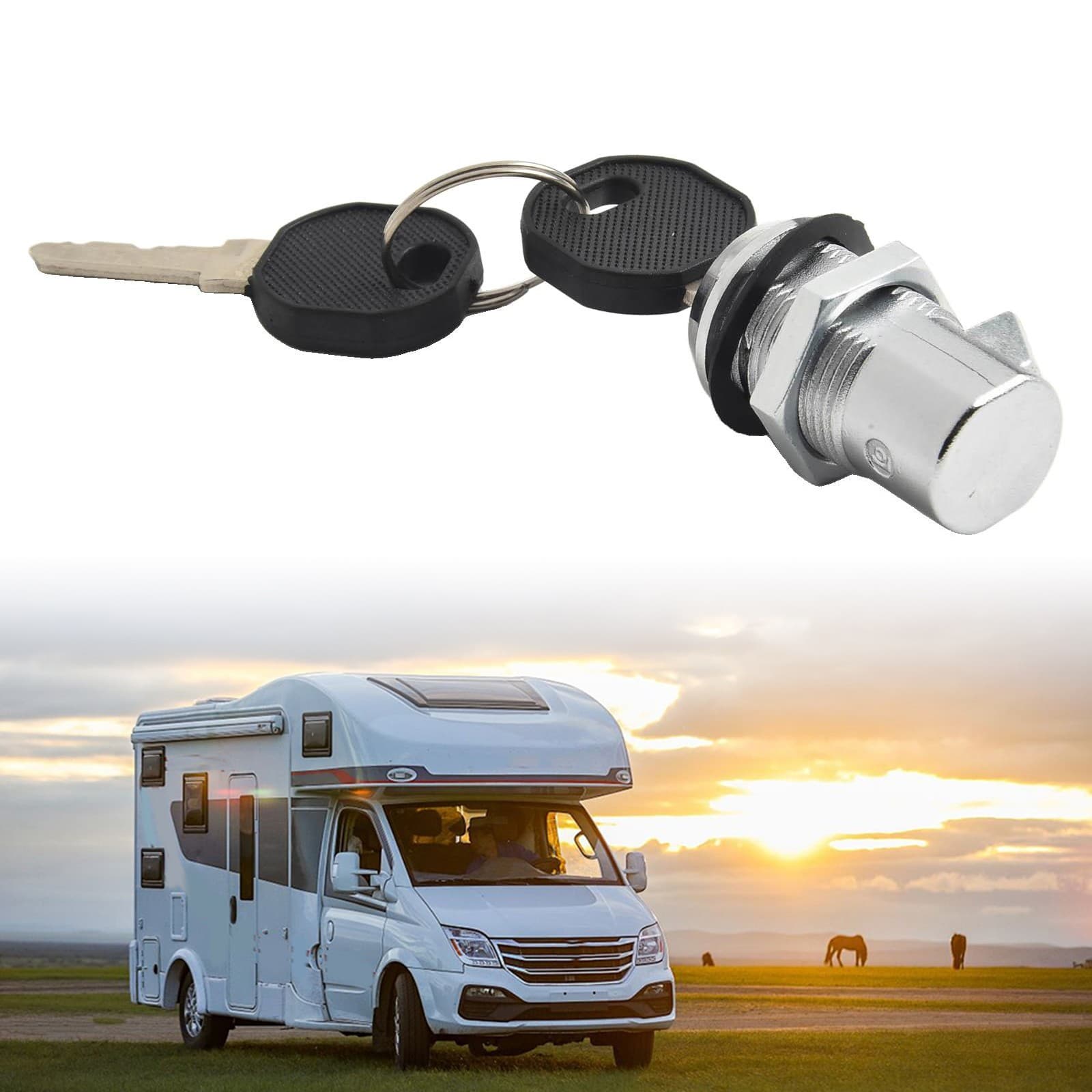 Rugged Construction Cylinder Lock in Zinc Alloy Suitable for Outdoor Use