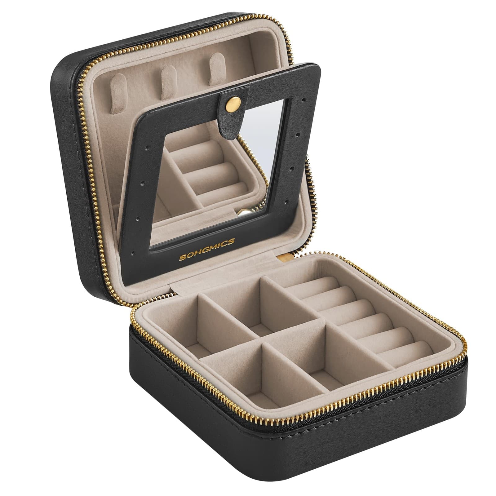 SONGMICS Jewellery Box| 11.4 x x 5.5 cm x x cm| Ink Black