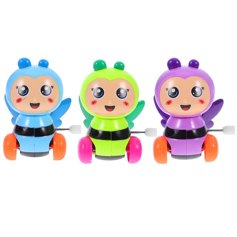 3 PCS Color Shape Sorting Toy Crawling Toys Bee Figures Clockwork Animal
