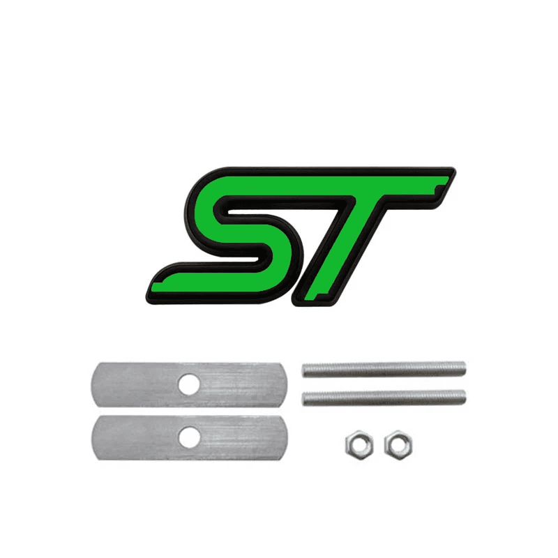 3D Metal ST Line Front Grille Emblem Badge Car Head Trunk Stickers for Ford Focu