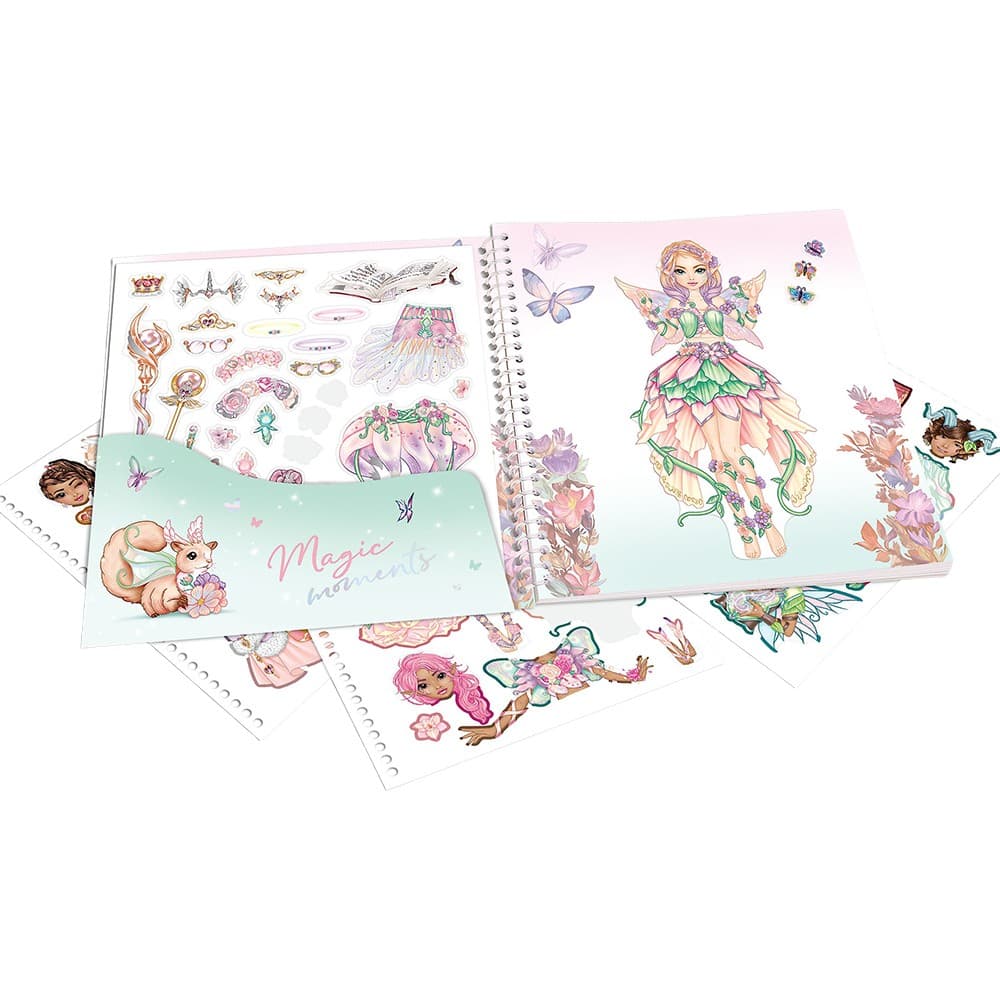 Depesche TOPModel Dress Me Up Fantasy Sticker Book with 170+ Stickers view 2