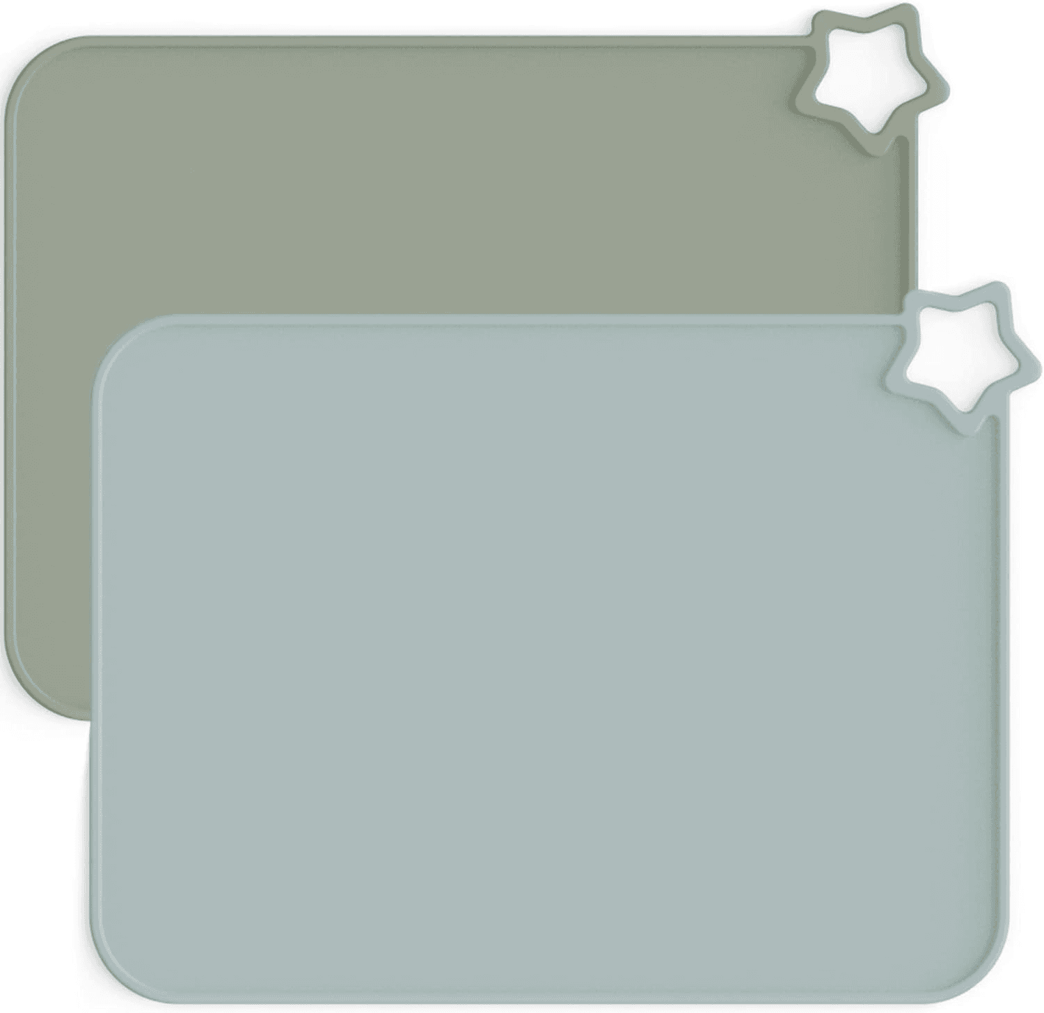 Baby Silicone Placemats| Non-Slip Stain Resistant Portable Food Mats for Kids To