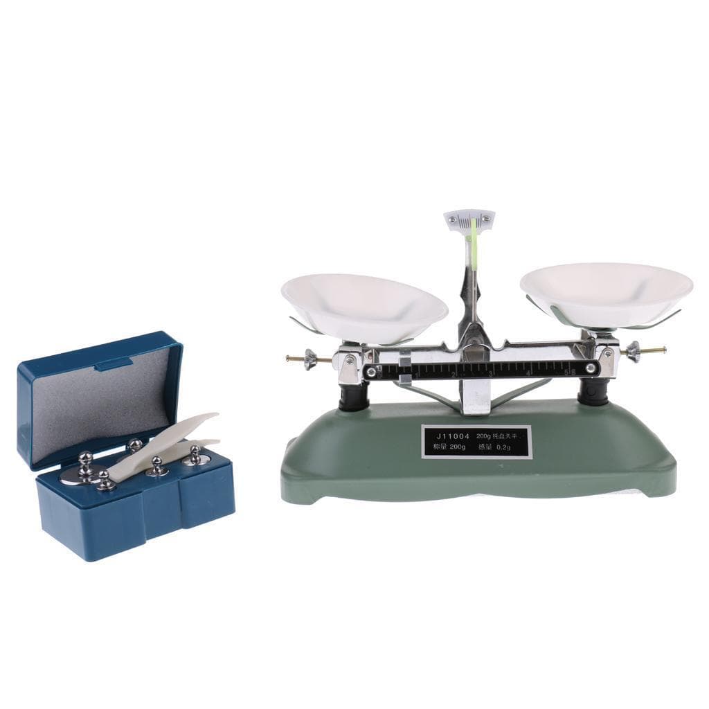 Educational 200 Gram Table Balance Scale w/ Wieghts Laboratory Physicas Tool