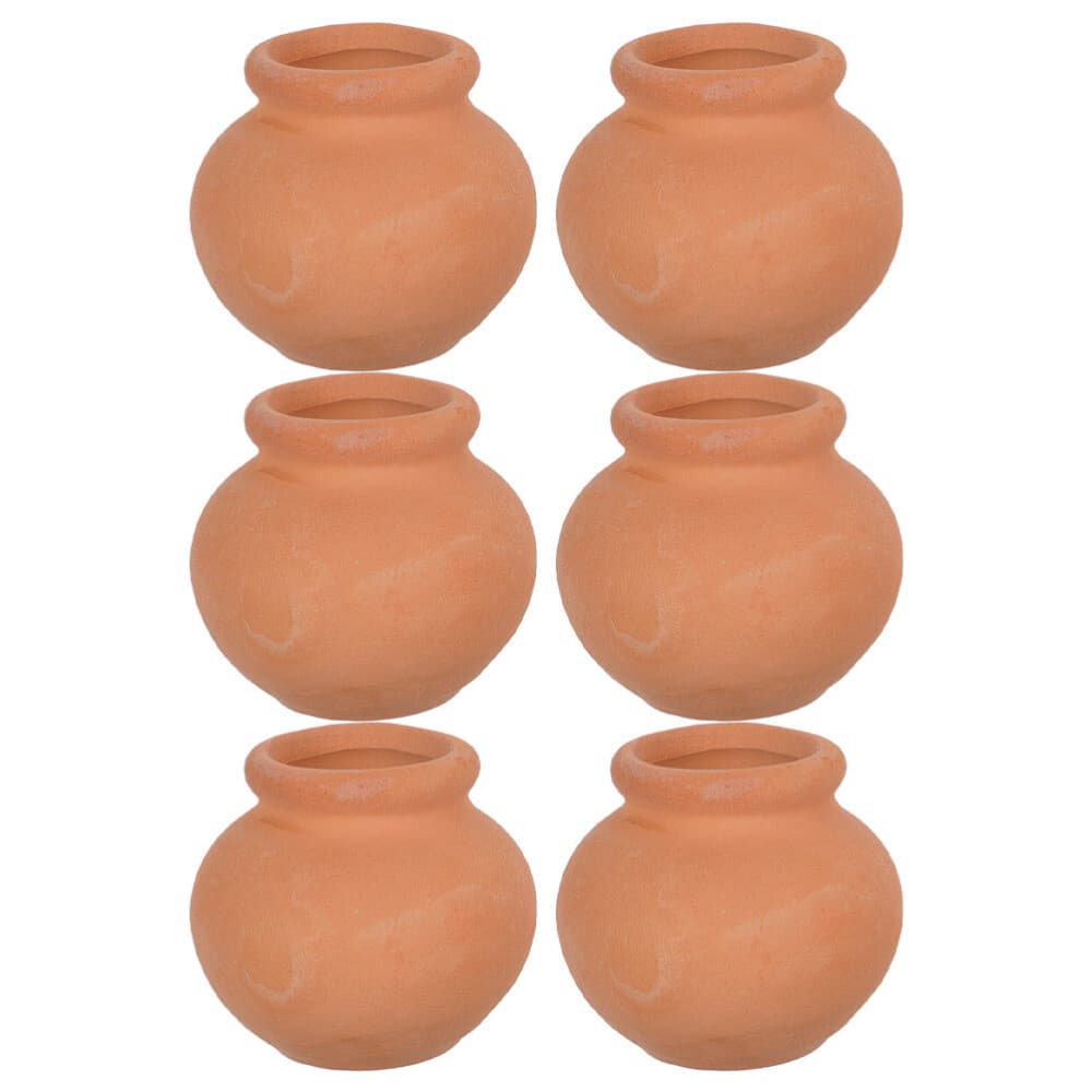 6 Pcs Ollas Watering Pots Terracotta Plant Clay Small Durable Flower