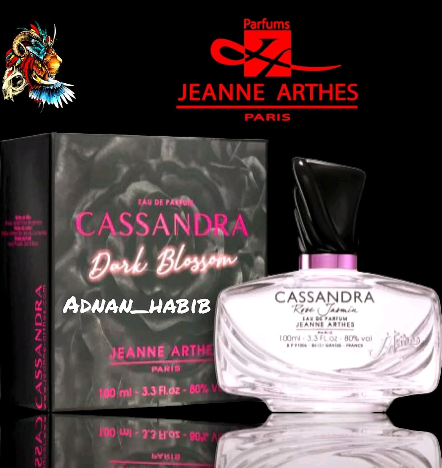 JEANNE ARTHES CASSANDRA DARK BLOSSOM 100ML EDP NEW and SEALED