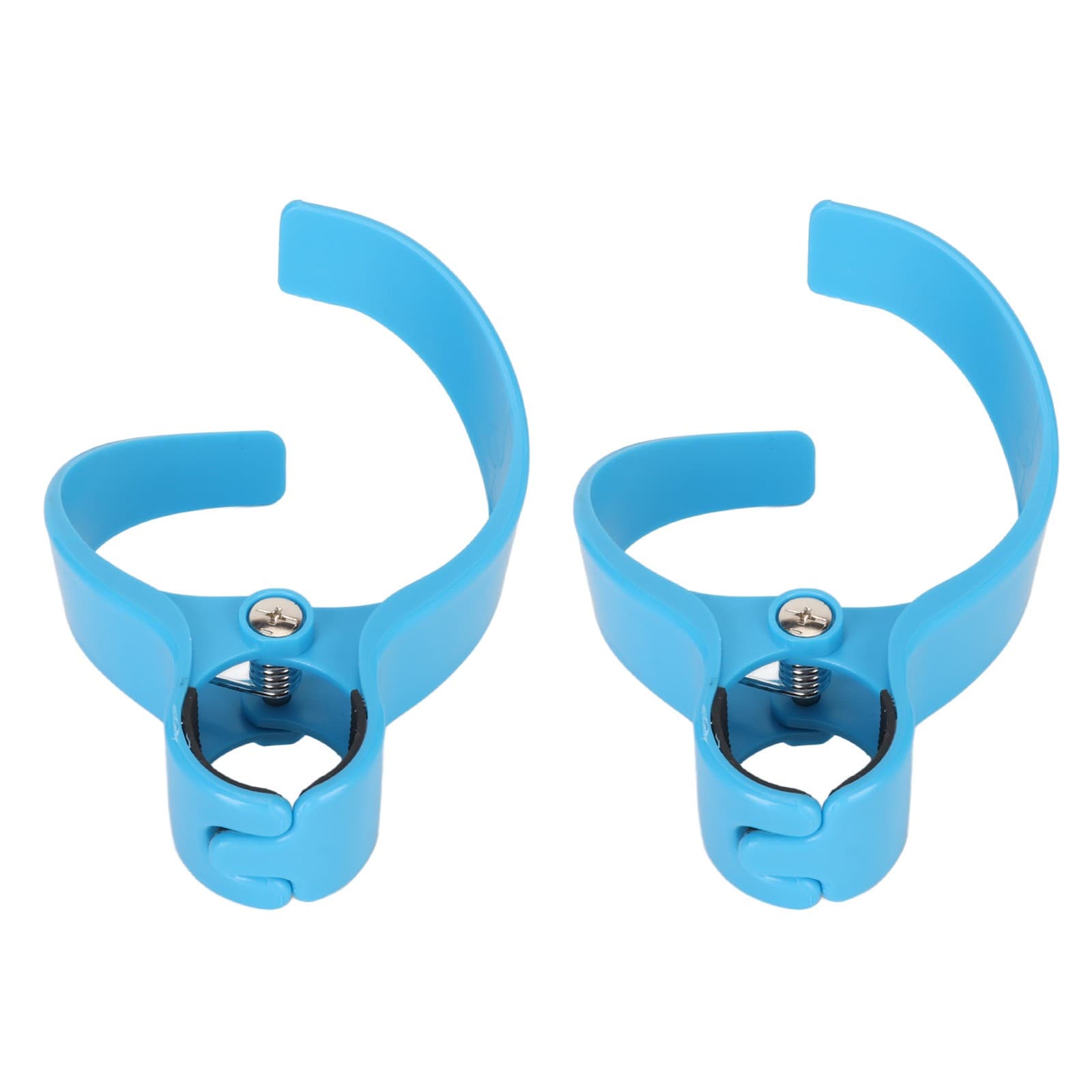 2x Bus Cup Holder Blue Sturdy ABS Easy Installation Hands Free Stroller Cup Hold