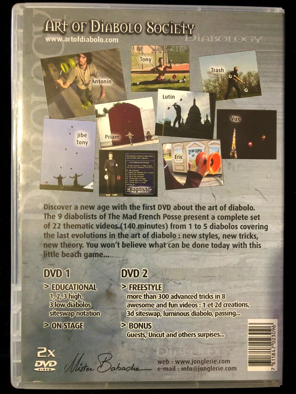 Diabology: The Art Of Diabolo DVD by Mad French Posse/Mr Babache - All Region 0 view 2