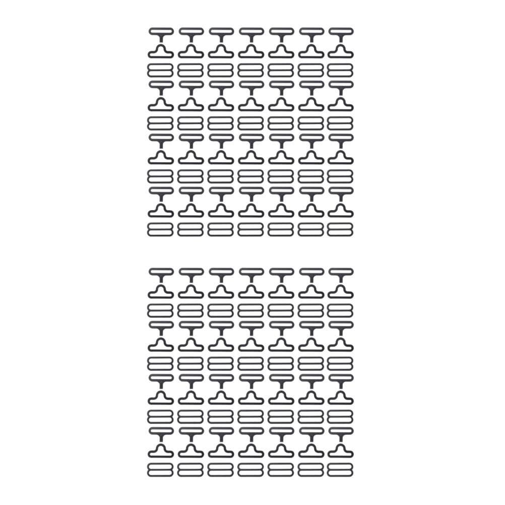 60 Sets Adjustable Necktie Fastener Clips| Iron Alloy Tie Buckle Kit| Collar
