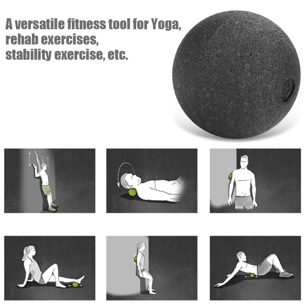 (01)EPP Yoga Foam Roller Massage Ball Set Point Bodycle Stressief MA