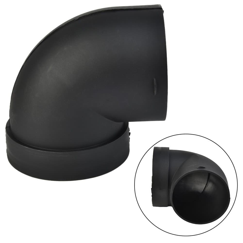 Balck Pipe Connector Outlet Plastic 1pcs 90??Elbow Air Ducting Brand New