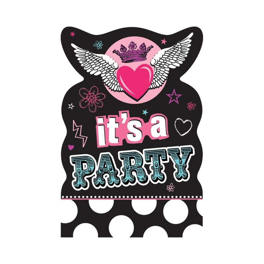amscan International Invite Folded Rocker Party Card