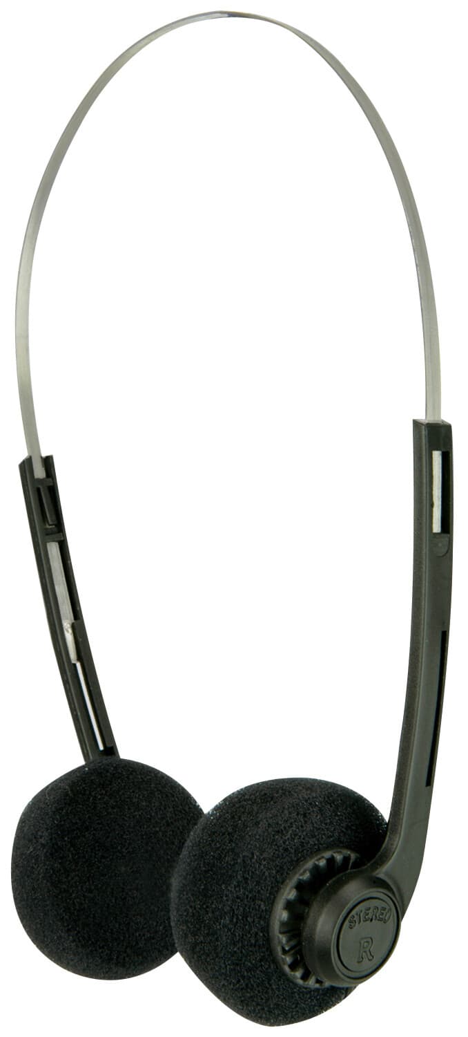 AV:Link | Lightweight Basic Stereo Headphones Mylar speakers with foam ear pads