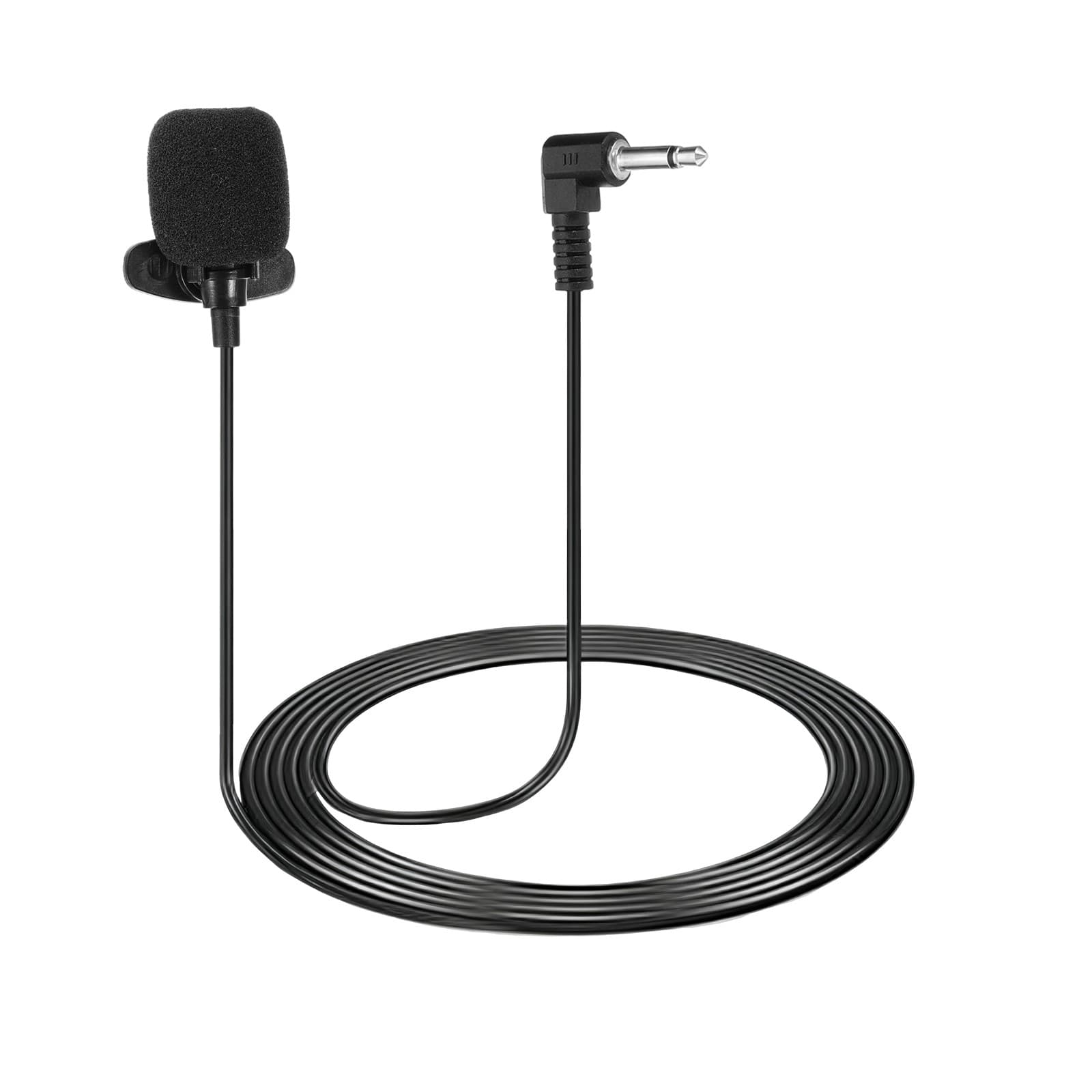 Lavalier Lapel Microphone| 3.5mm Elbow Mono| 2m Wired Omnidirectional Mic