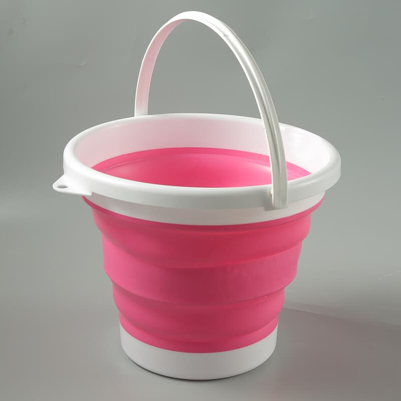 Collapsible Water Food Bucket Beach Travel Bowl car pet dog Water Food sand 3-5L