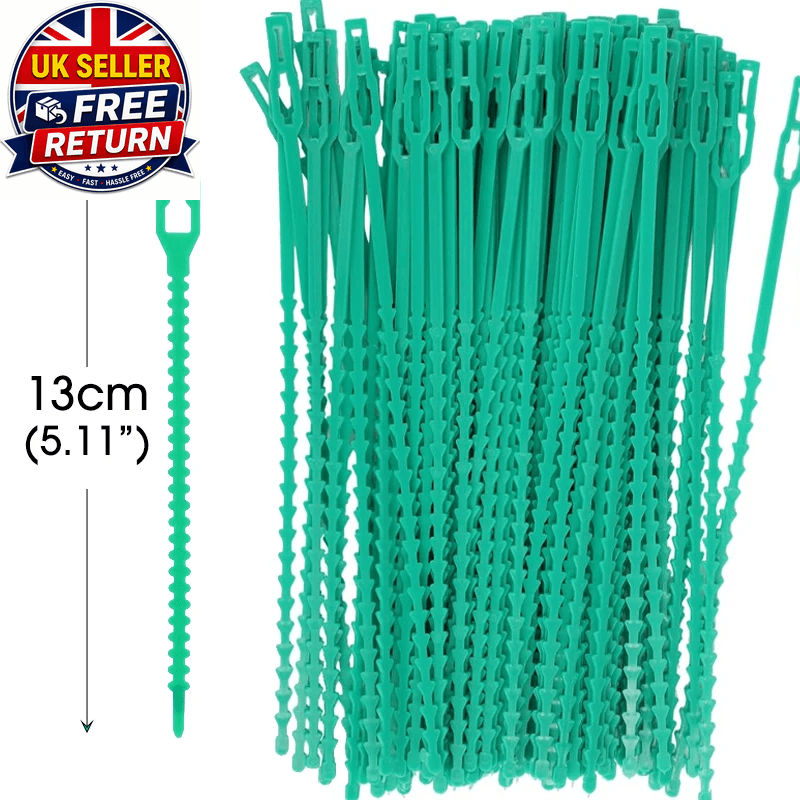 10/600Pcs Reusable Plant Fixed Zip Ties Adjustable Self-Locking Tie for Garden T