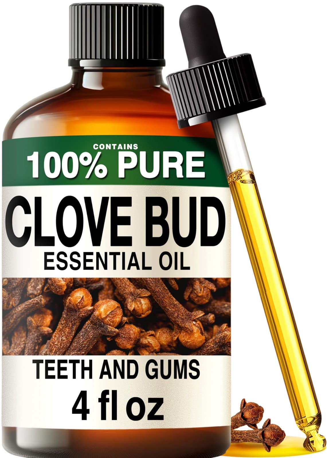 KUKKA Clove Essential Oils - 118ml - for Hair| 118 ml (Pack of 1)| Carnation