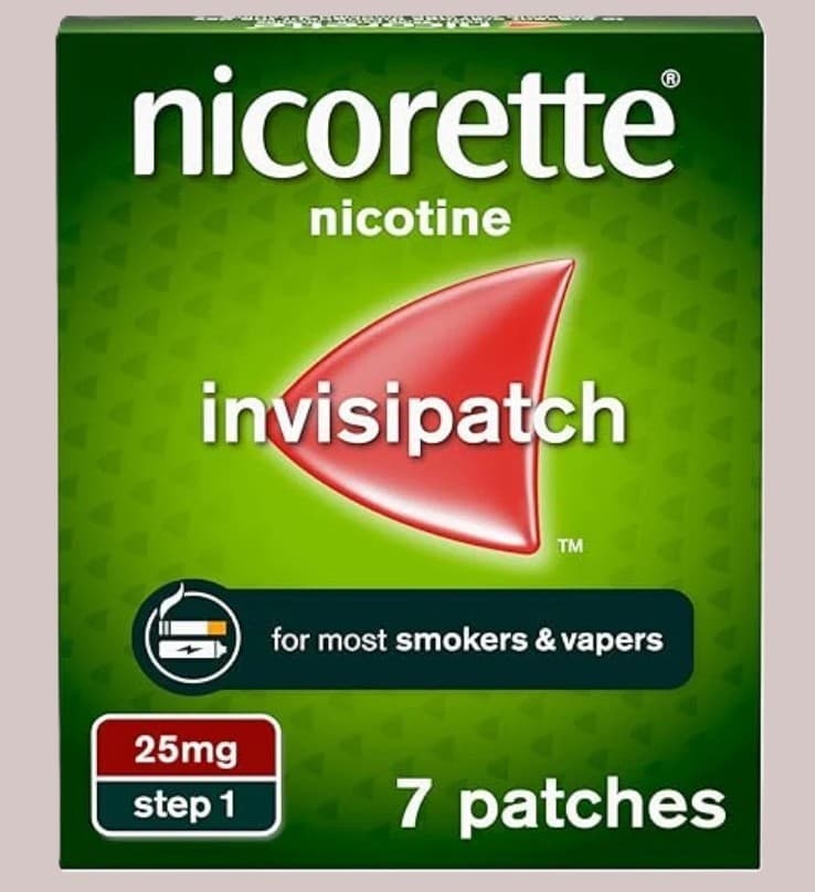 Nicorette Invisipatch 25mg  Step 1- 7 Patches