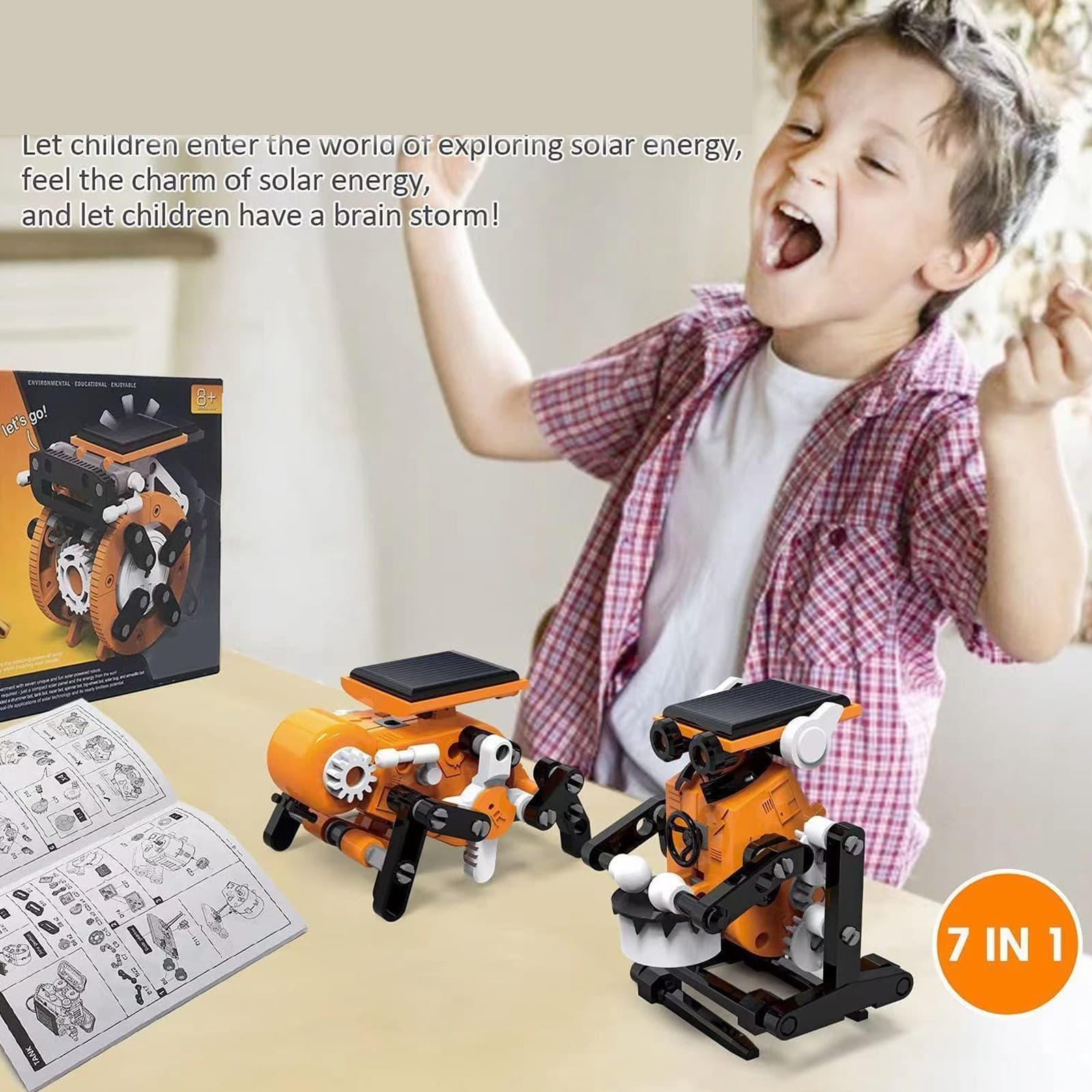Solar Robot Kit Building Toys Solar Power Robot Building Learning Science Part