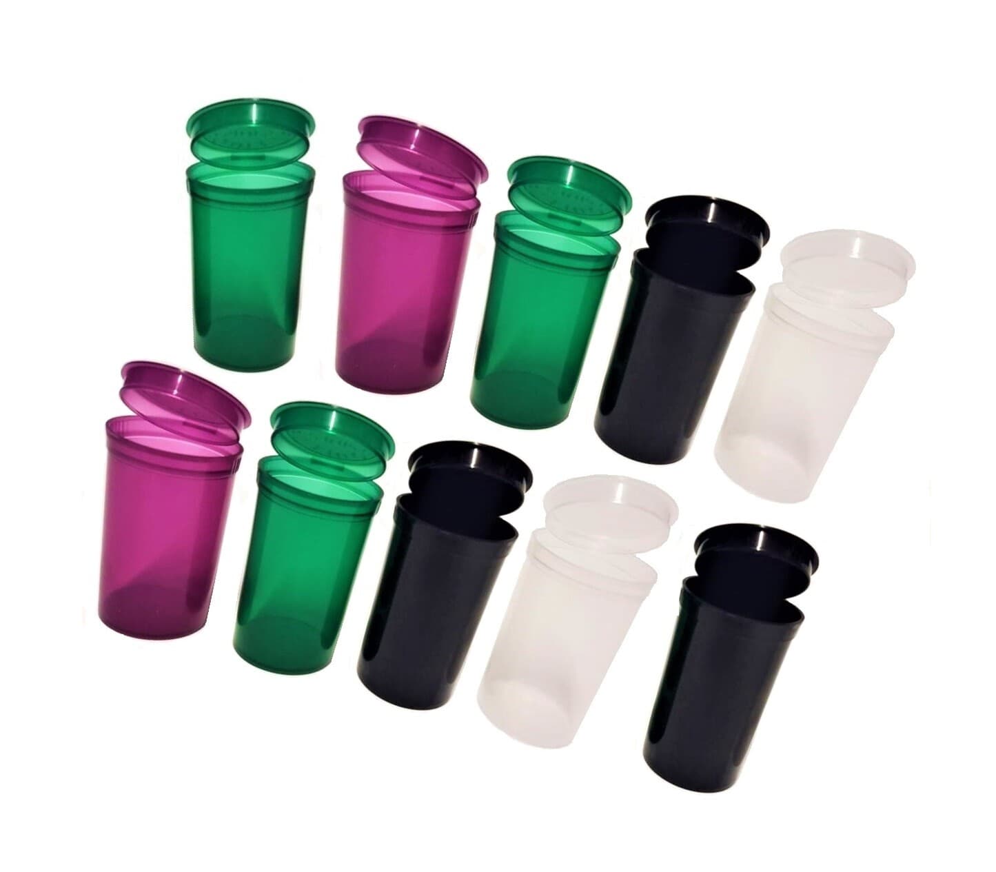 POP TOP STASH CAN JAR POT LABEL 6 13 19 DRAM PILL BOX CASE SMELL RESISTANT BULK