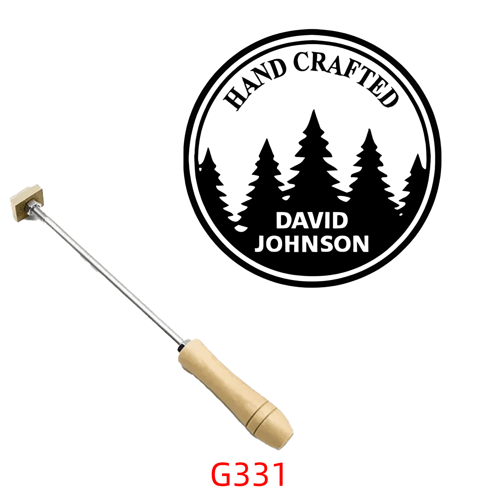 Personalized Custom Hot Brass Stamp with Handle For food Bread G308-G339
